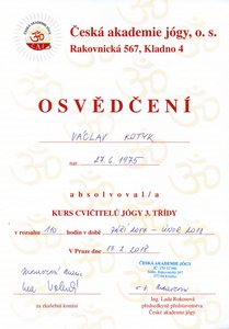 ČAJ - kurz cvičitelů 3. třídy