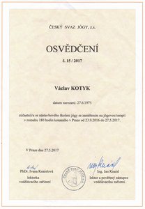 ČSJ - nástavbové studium jógové terapie