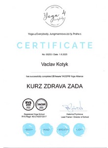 YACEP - zdravá záda